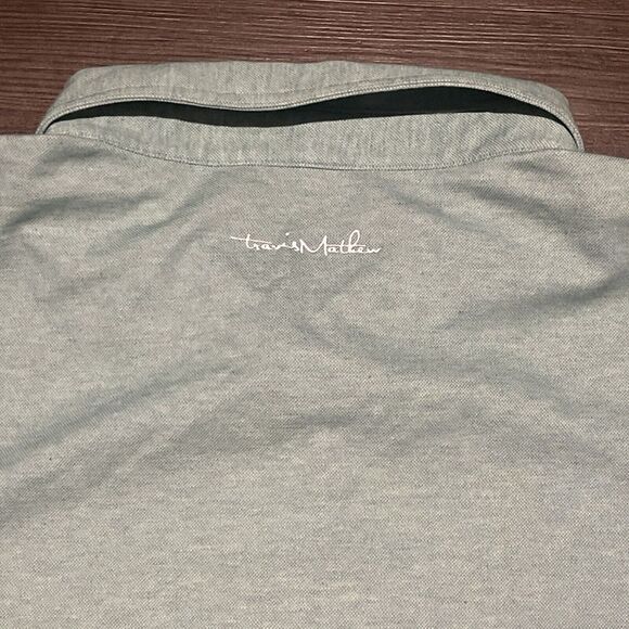 Travis‎ Mathew 2XL Teal Short Sleeve Polo Golf Shirt Pima Cotton/Polyester Blend - Picture 6 of 6